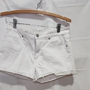 Abercrombie & Fitch White Jean Shorts Classic Summer Style
